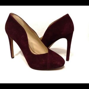 Nine West Ruby Suede Round Toe Pumps